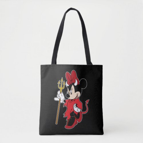 Minnie Mouse in Devil Costume Tote Bag