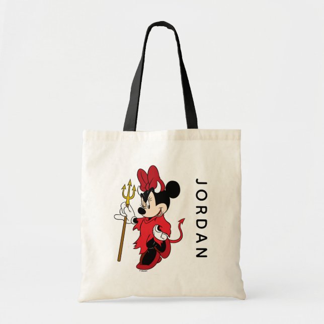 Minnie Mouse in Devil Costume Tote Bag (Front)