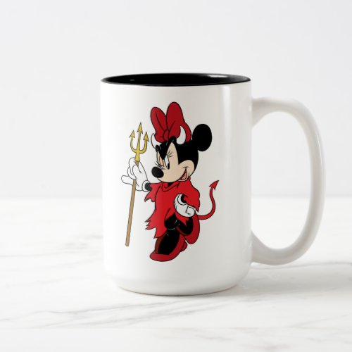 Minnie Mouse in Devil Costume Two_Tone Coffee Mug