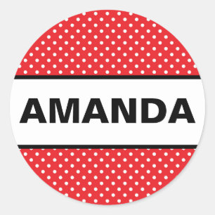 Minnie Mouse Inspired Custom Name Sticker