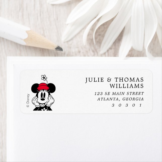 Minnie Mouse | Joint Kids Birthday  Label (Insitu)