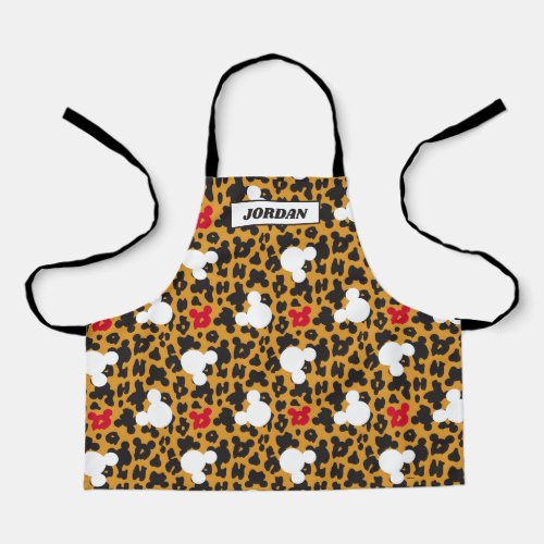 Minnie Mouse  Leopard Pattern Apron