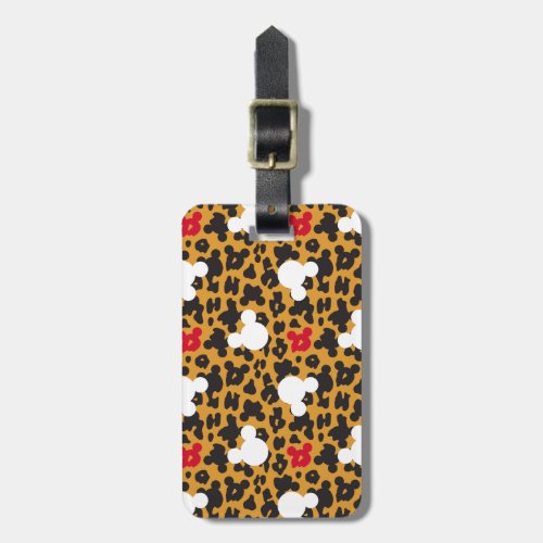 Minnie Mouse  Leopard Pattern Luggage Tag