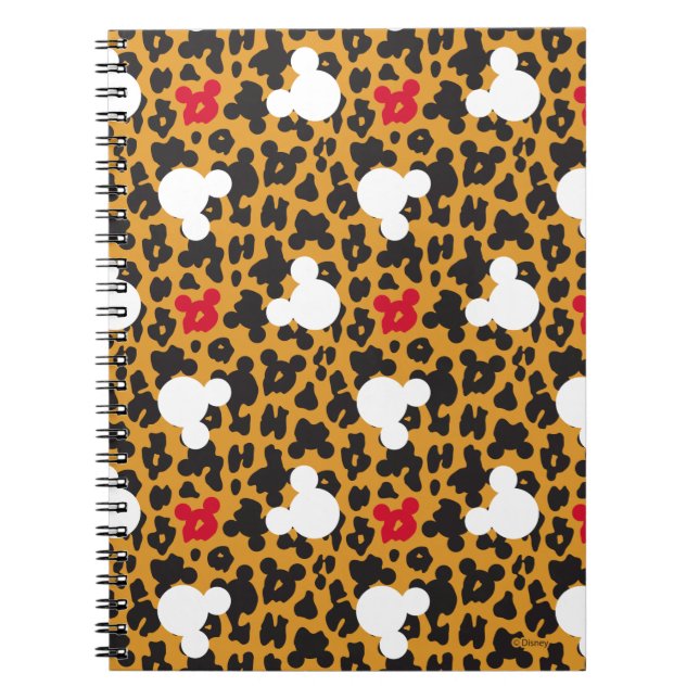 Minnie Mouse | Leopard Pattern Notebook (Front)