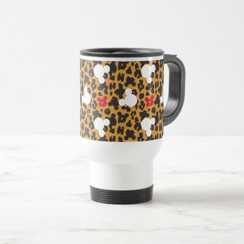 Minnie Mouse  Leopard Pattern Travel Mug