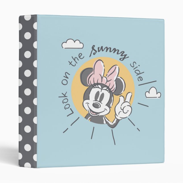 Minnie Mouse | Look on the Sunny Side 3 Ring Binder (Front/Spine)