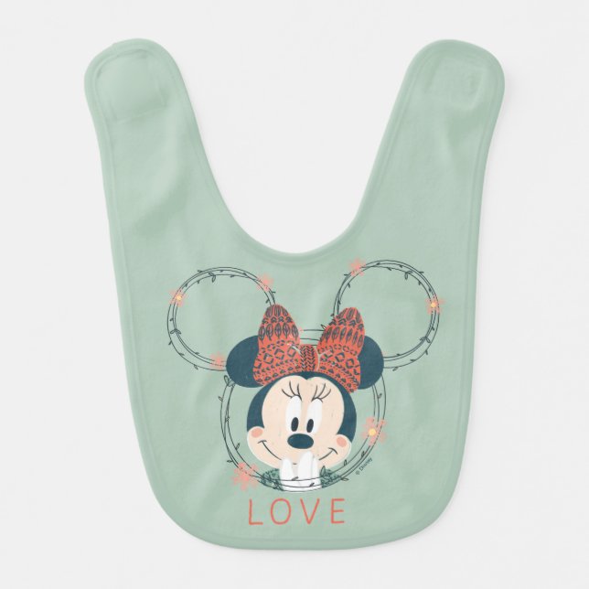 Minnie Mouse | Love Bib (Front)