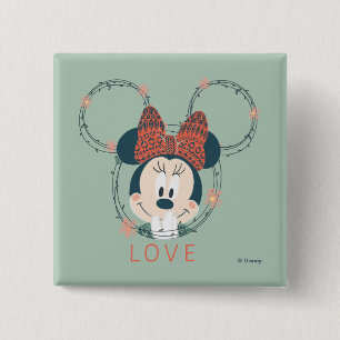 Minnie Mouse Love Button
