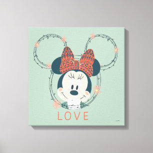 Minnie Mouse   Love Canvas Print