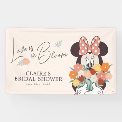 Minnie Mouse | Love is in Bloom Bridal Shower Banner