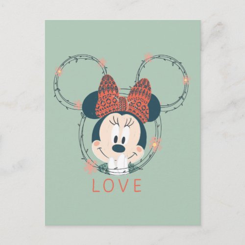 Minnie Mouse  Love Postcard