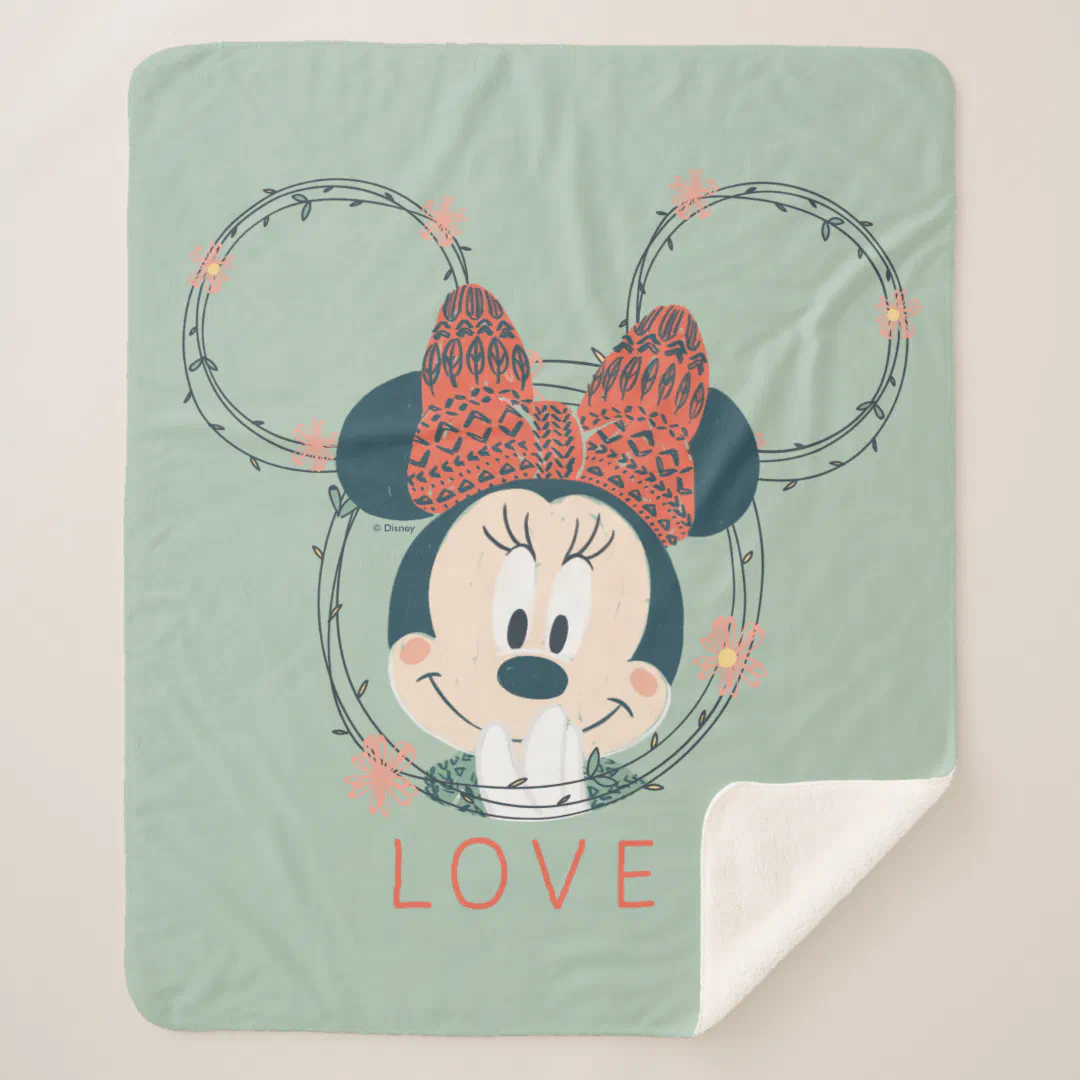 Minnie Mouse | Love Sherpa Blanket
