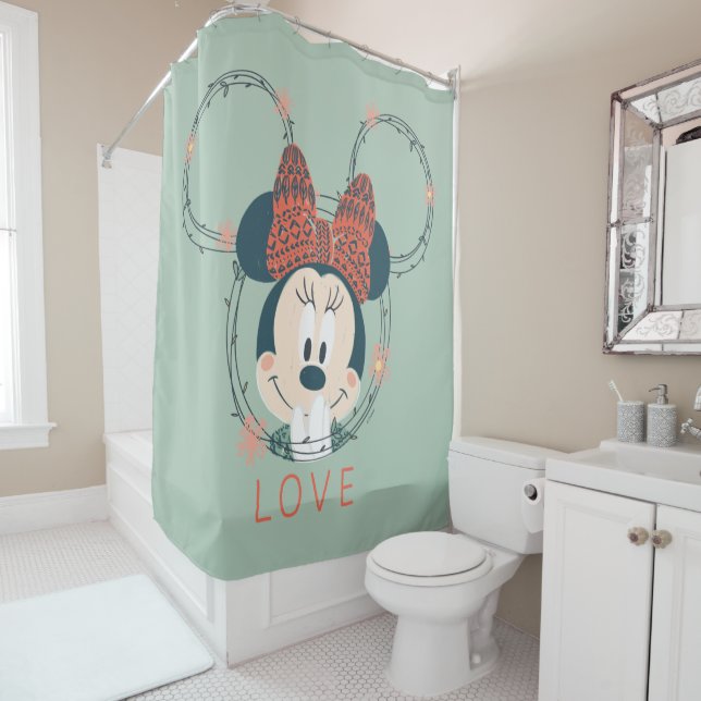 Minnie Mouse | Love Shower Curtain (In Situ)