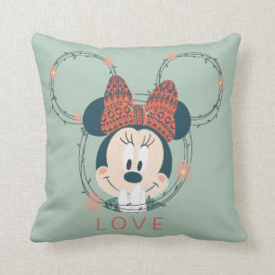 Minnie Mouse Love Throw Pillow
