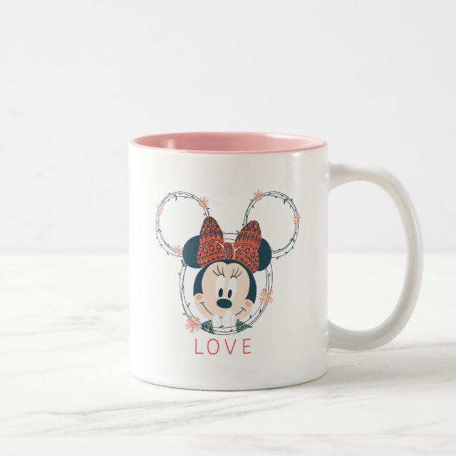 Minnie Mouse | Love Two-Tone Coffee Mug (Right)