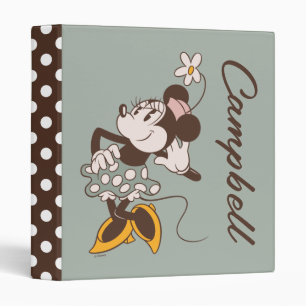 Minnie Mouse   Minnie   Add Your Name 3 Ring Binder