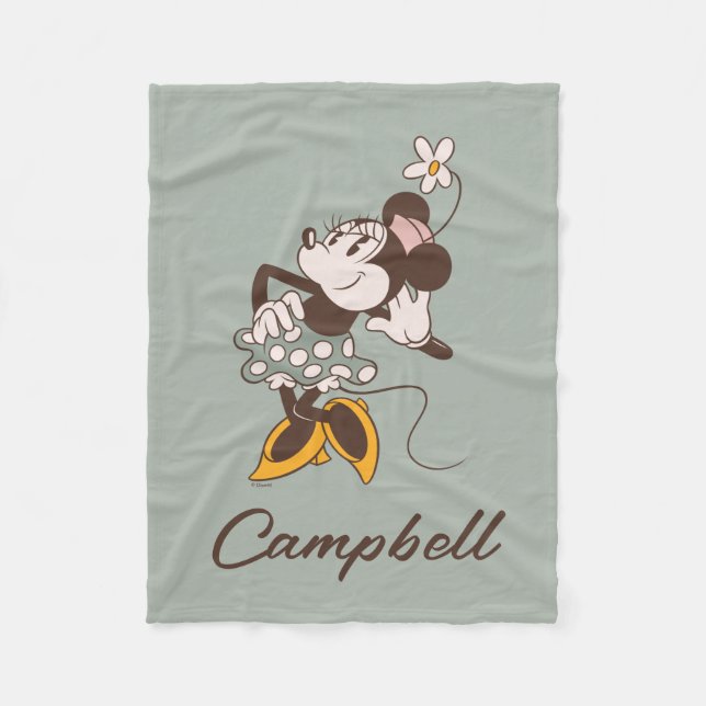 Minnie Mouse | Minnie | Add Your Name Fleece Blanket (Front)