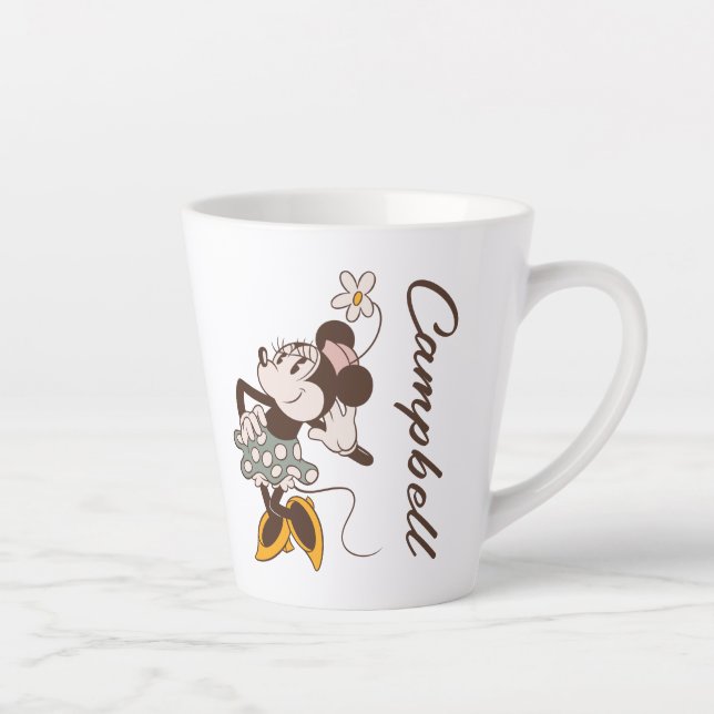 Minnie Mouse | Minnie | Add Your Name Latte Mug (Right)