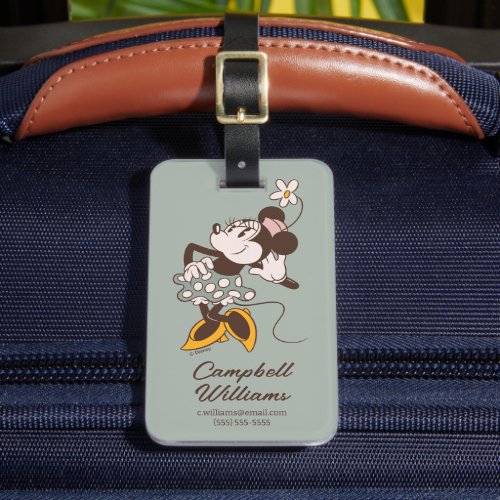 Minnie Mouse  Minnie  Add Your Name Luggage Tag