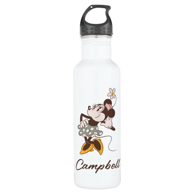Minnie Mouse | Minnie | Add Your Name Stainless Steel Water Bottle (Front)