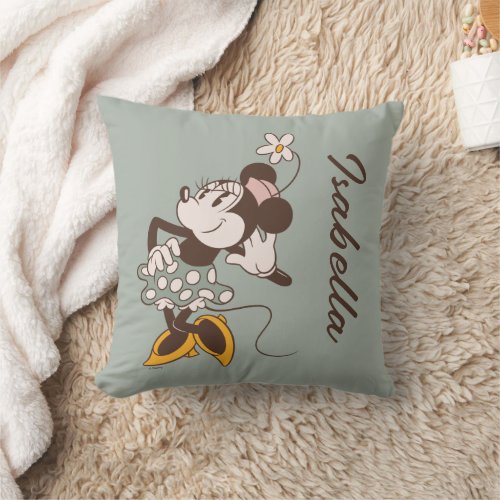 Minnie Mouse  Minnie  Add Your Name Throw Pillow