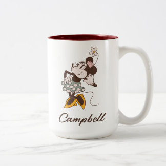 Minnie Mouse | Minnie | Add Your Name Two-Tone Coffee Mug