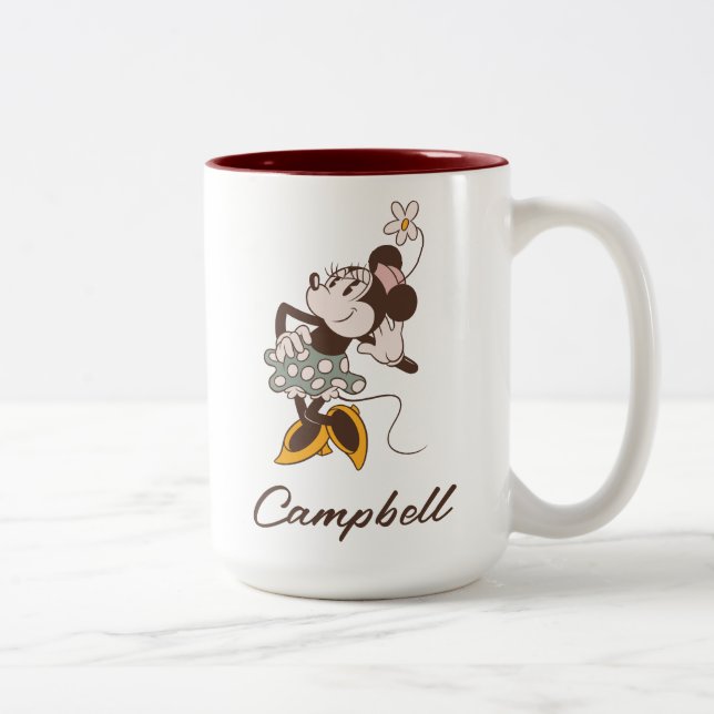 Minnie Mouse | Minnie | Add Your Name Two-Tone Coffee Mug (Right)