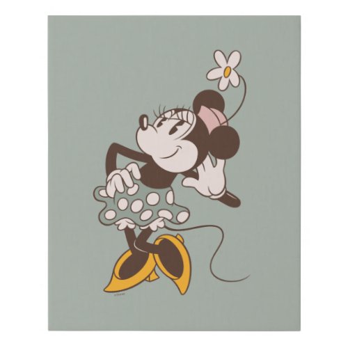Minnie Mouse  Minnie Strikes a Pose Faux Canvas Print