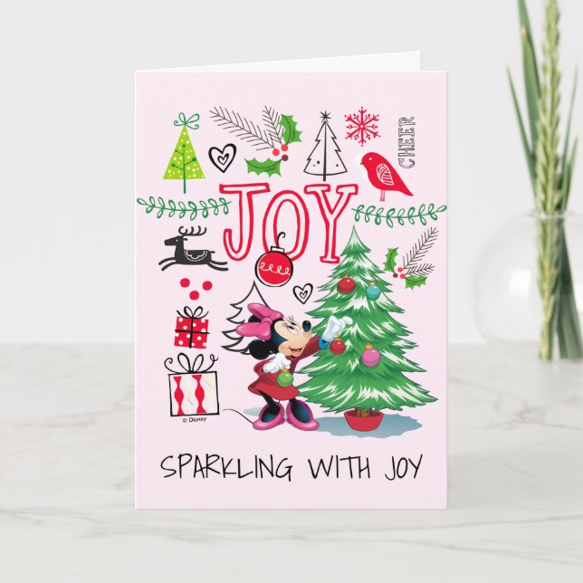 Minnie Mouse | Minnie's Christmas Joy Holiday Card (Front)