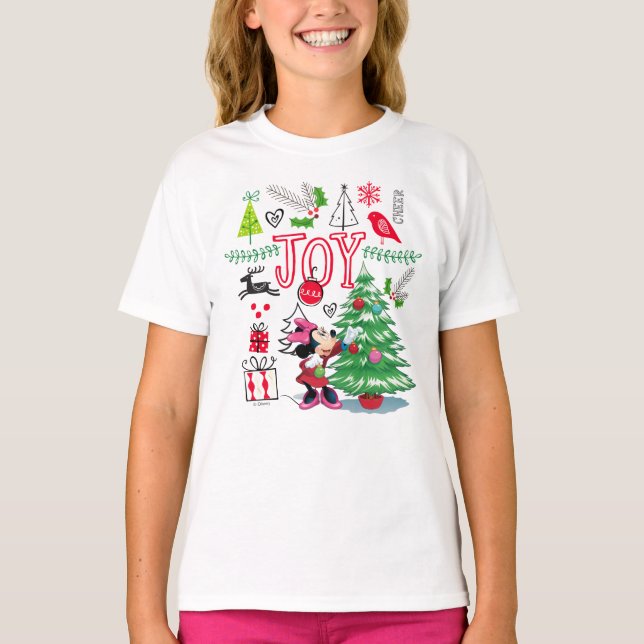 Minnie Mouse | Minnie's Christmas Joy T-Shirt (Front)