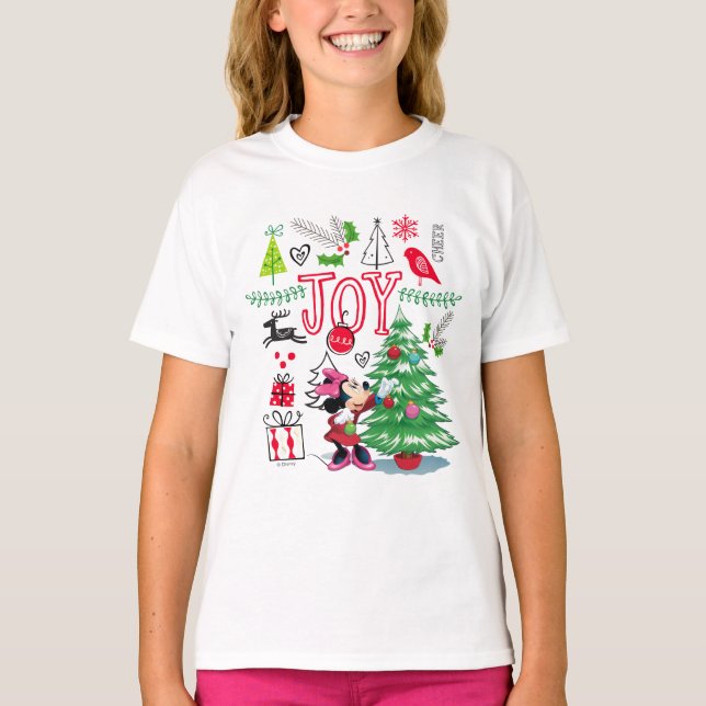 Minnie Mouse | Minnie's Christmas Joy T-Shirt (Front)