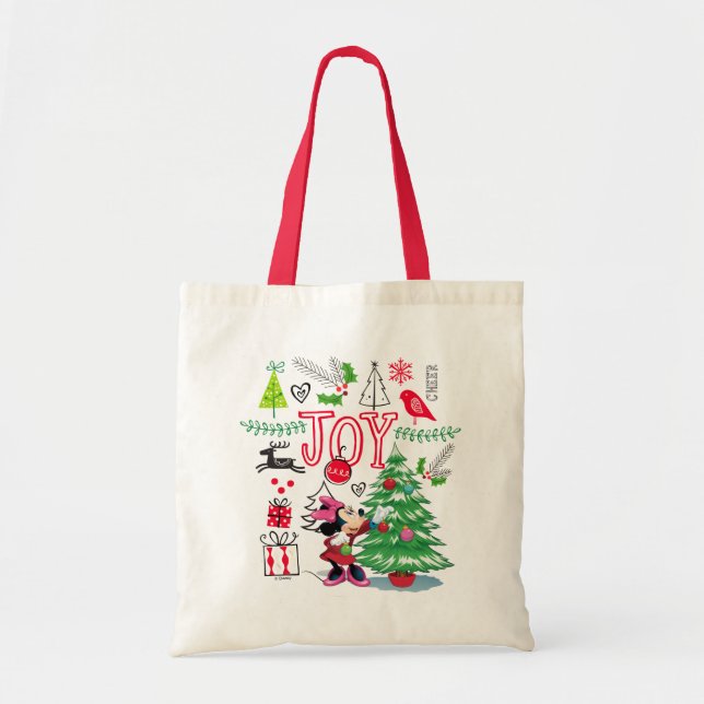 Minnie Mouse | Minnie's Christmas Joy Tote Bag (Front)