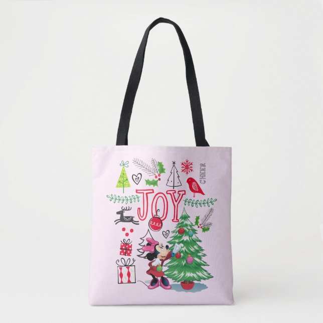 Minnie Mouse | Minnie's Christmas Joy Tote Bag (Front)