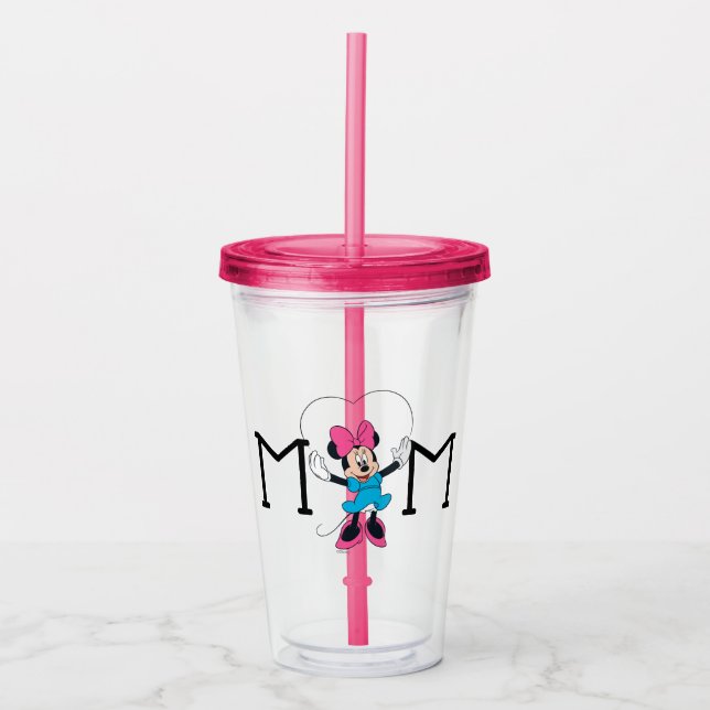 Minnie Mouse - Mom, I Love You This Much! Acrylic Tumbler (Front)