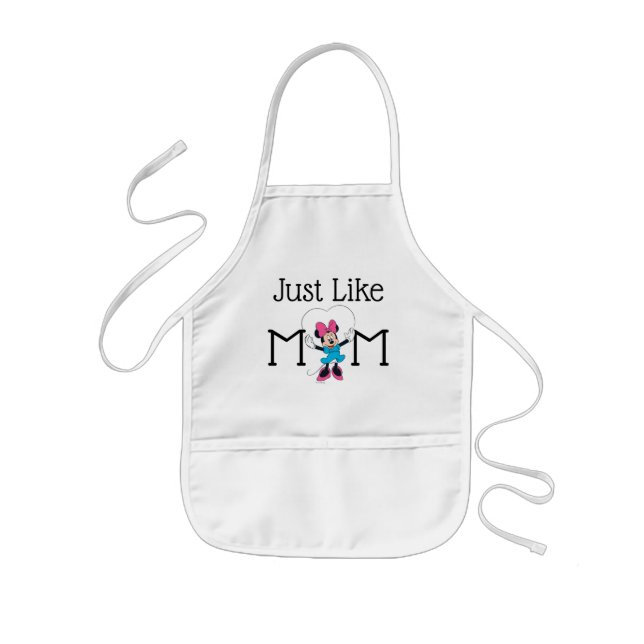 Minnie Mouse - Mom, I Love You This Much! Kids' Apron (Front)