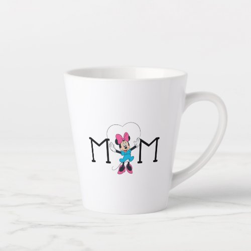 Minnie Mouse _ Mom I Love You This Much Latte Mug