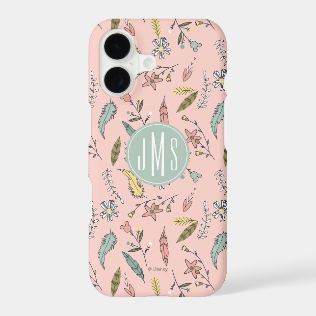 Minnie Mouse | Monogram Adventures Await Pattern Iphone Case (Back)
