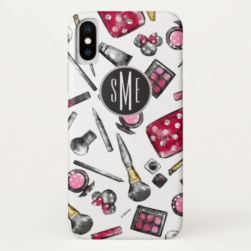 Minnie Mouse  Monogram whatsinmypurse Pattern iPhone X Case