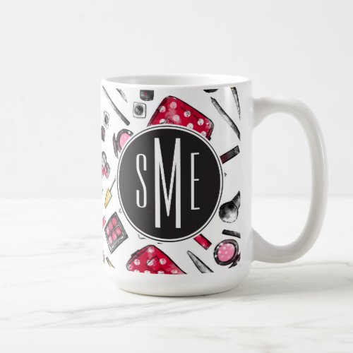 Minnie Mouse  Monogram whatsinmypurse Pattern Coffee Mug