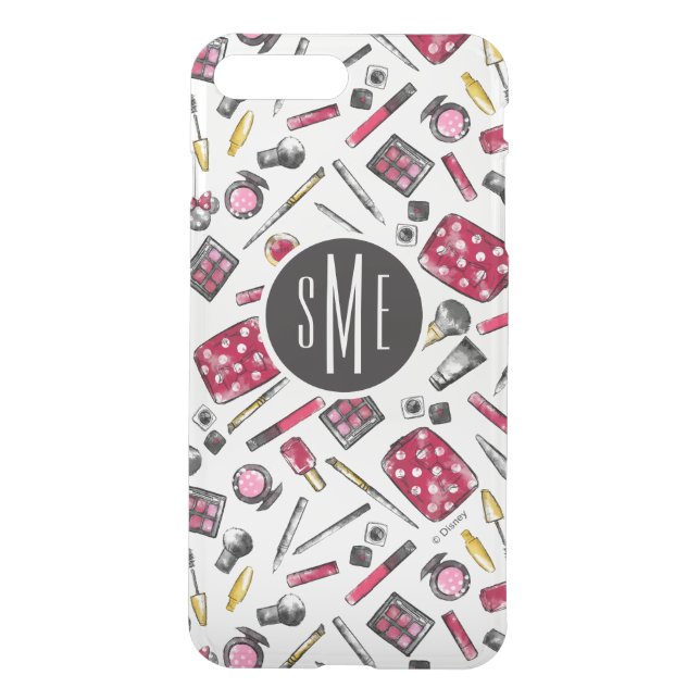 Minnie Mouse | Monogram #what'sinmypurse Pattern Uncommon iPhone Case (Back)