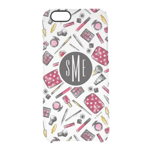 Minnie Mouse | Monogram #what'sinmypurse Pattern Uncommon iPhone Case (Back)
