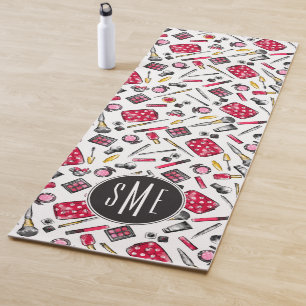 Minnie Mouse Monogram #what'sinmypurse Pattern Yoga Mat