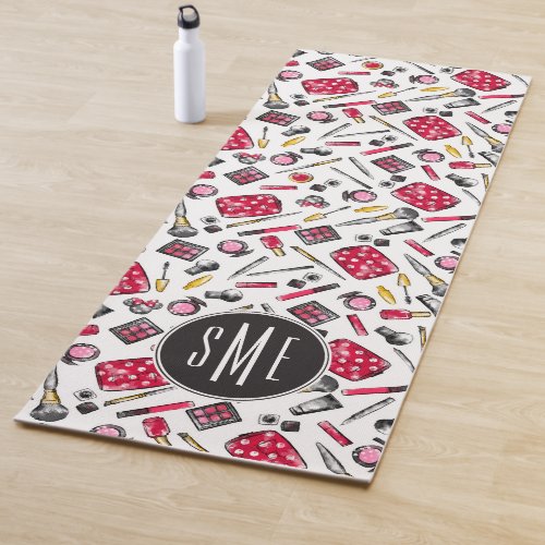 Minnie Mouse  Monogram whatsinmypurse Pattern Yoga Mat