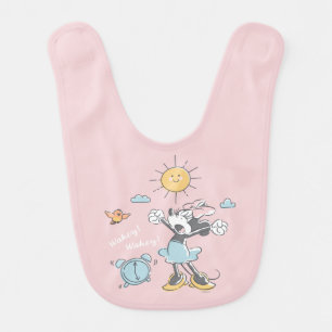 Minnie Mouse Morning Wake Up Baby Bib