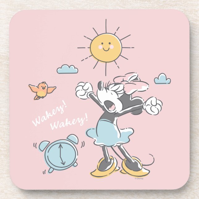 Minnie Mouse | Morning Wake Up Beverage Coaster (Front)