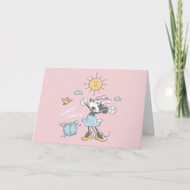 Minnie Mouse | Morning Wake Up Card (Front)