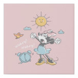 Minnie Mouse | Morning Wake Up Faux Canvas Print