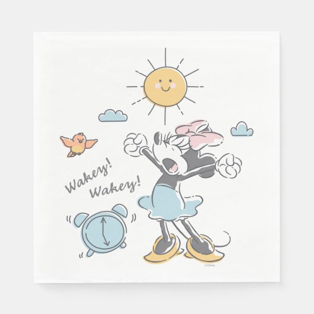 Minnie Mouse | Morning Wake Up Napkins (Front)