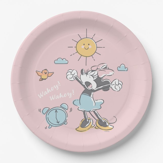 Minnie Mouse | Morning Wake Up Paper Plates (Front)