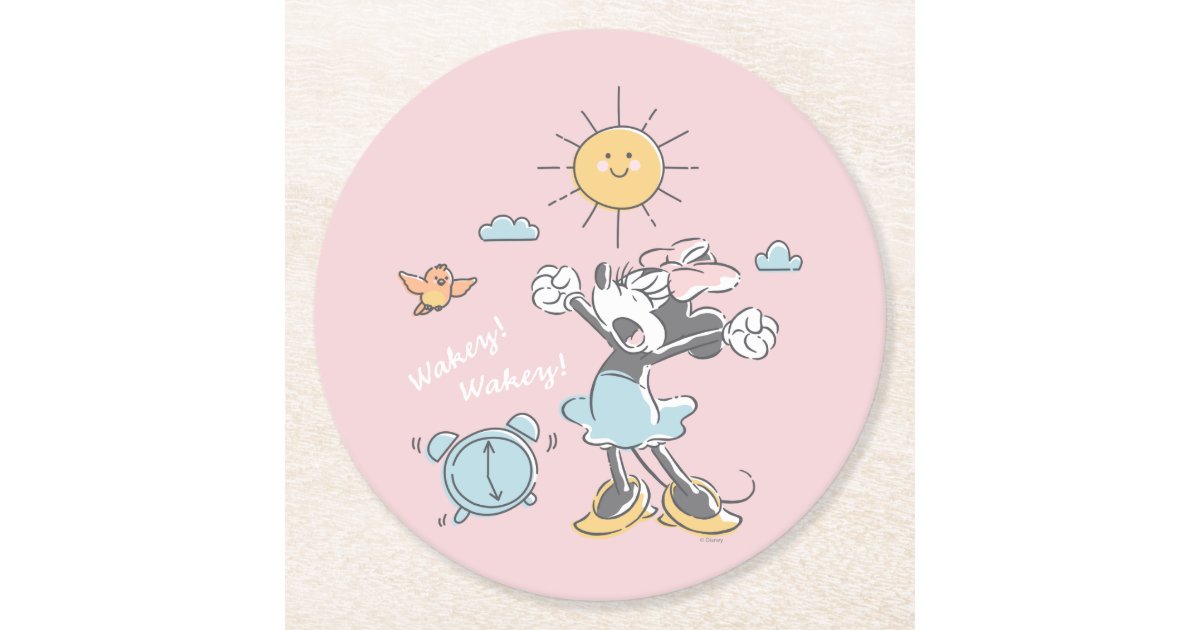 Disney Mickey Mouse head coaster set of 4-White With Black Glitter
